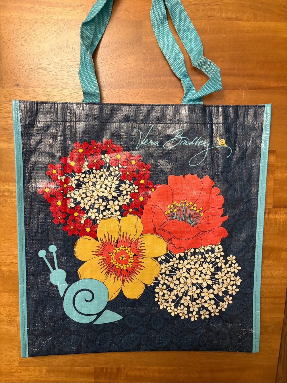Vera Bradley Reusable Market Tote - Happy Snails